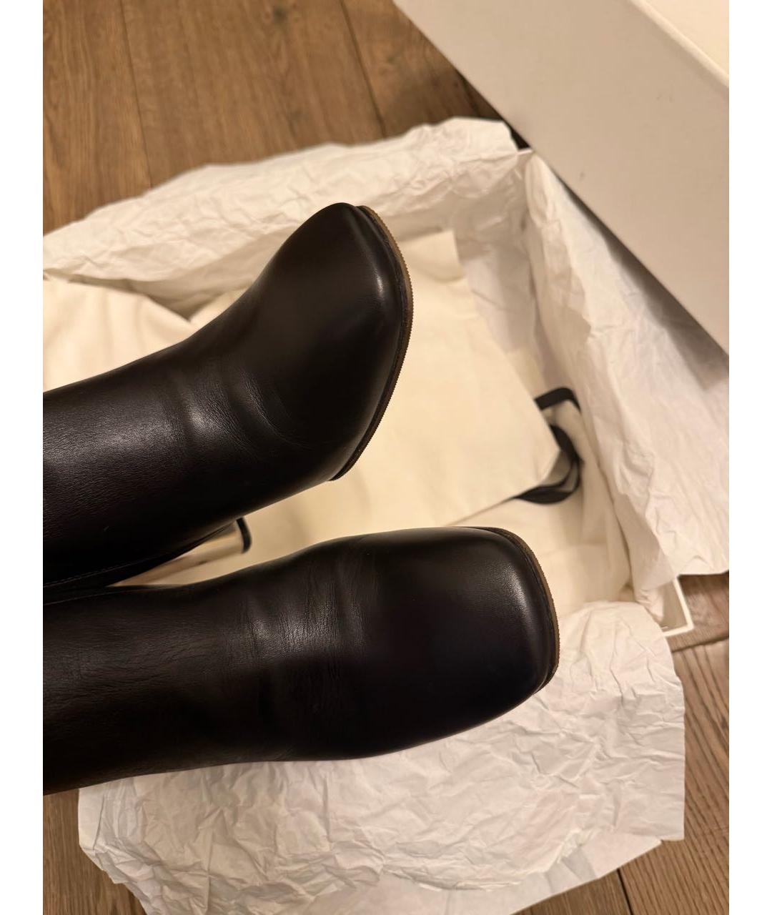 CELINE Черные кожаные ботильоны, фото 3