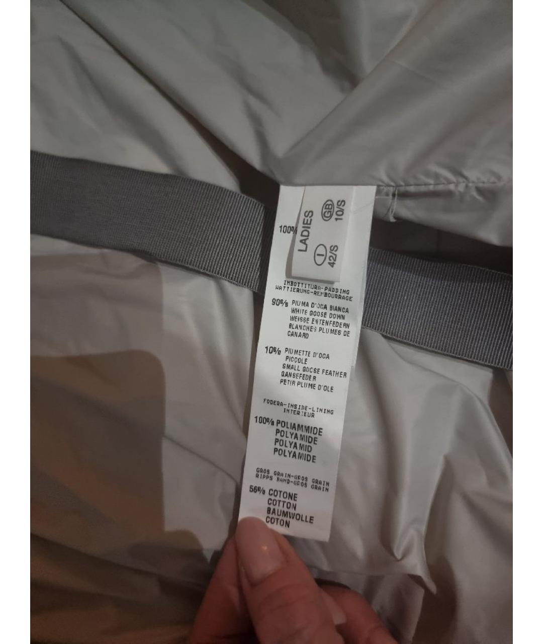 FABIANA FILIPPI Голубой полиамидовый пуховик, фото 5