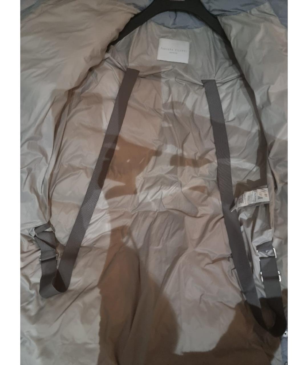 FABIANA FILIPPI Голубой полиамидовый пуховик, фото 6