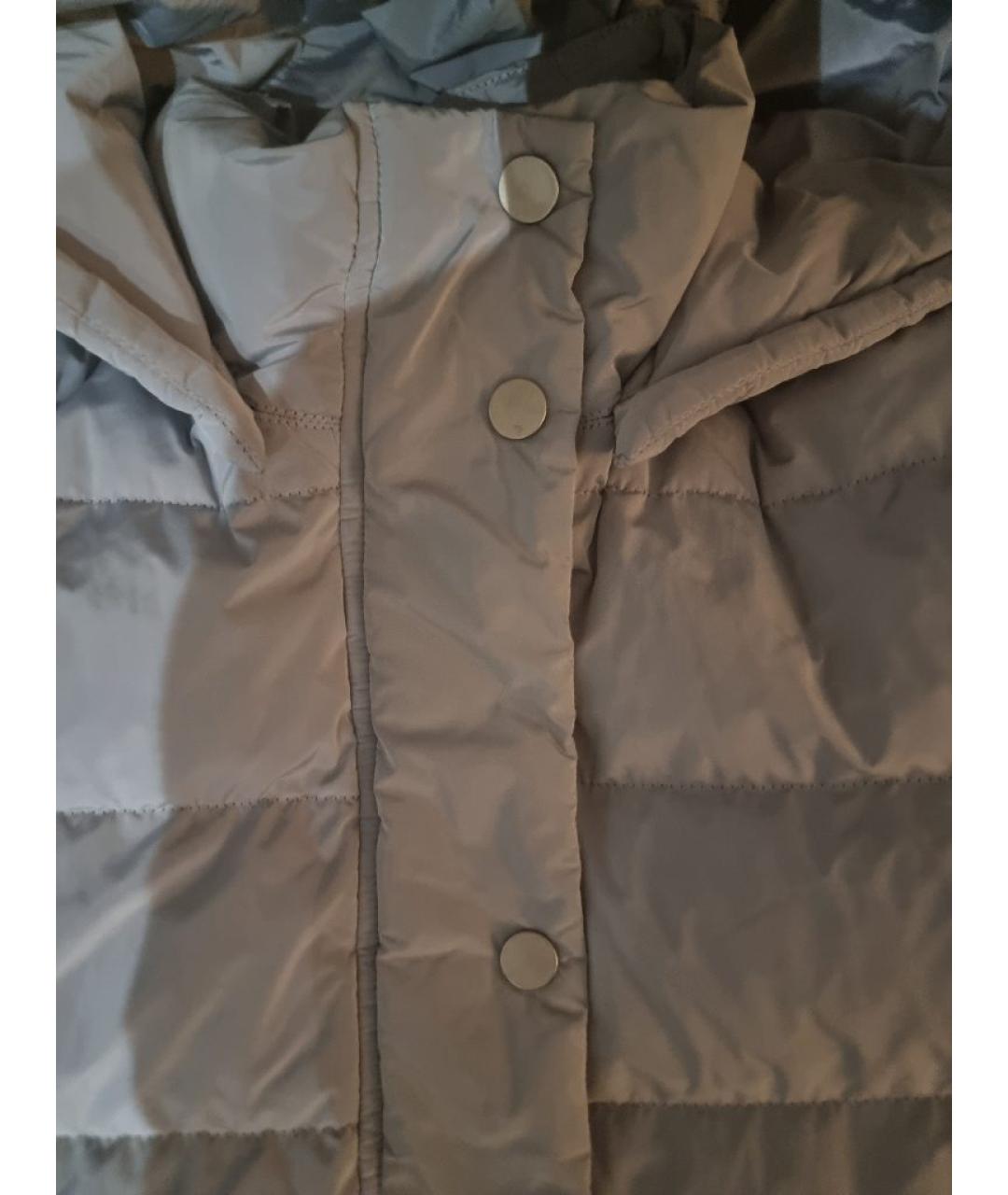 FABIANA FILIPPI Голубой полиамидовый пуховик, фото 4