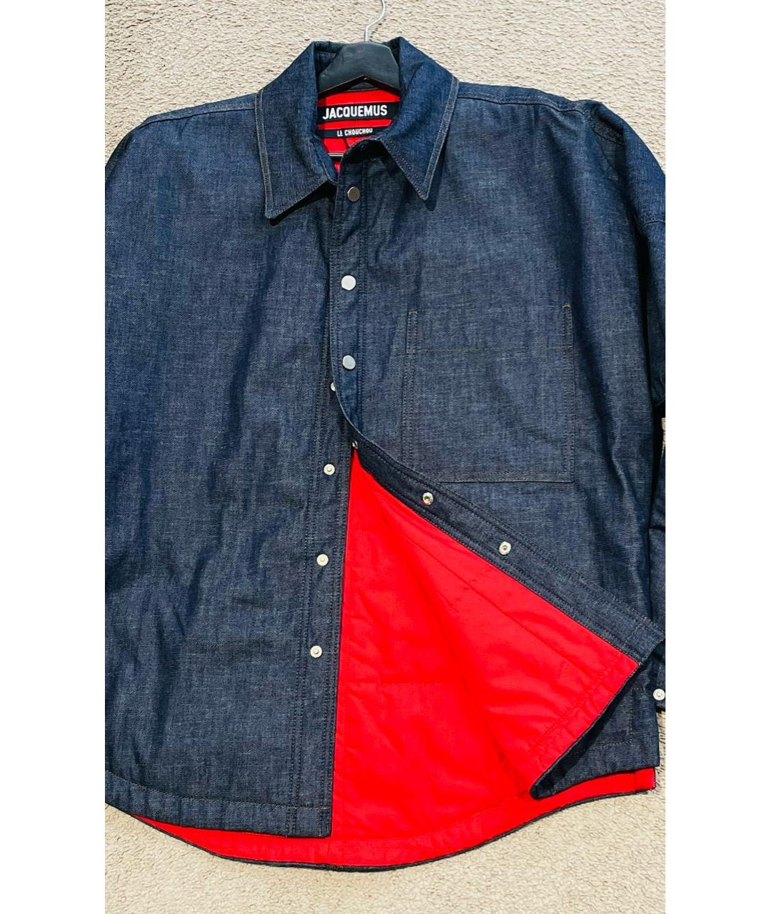JACQUEMUS Синяя деним куртка, фото 4