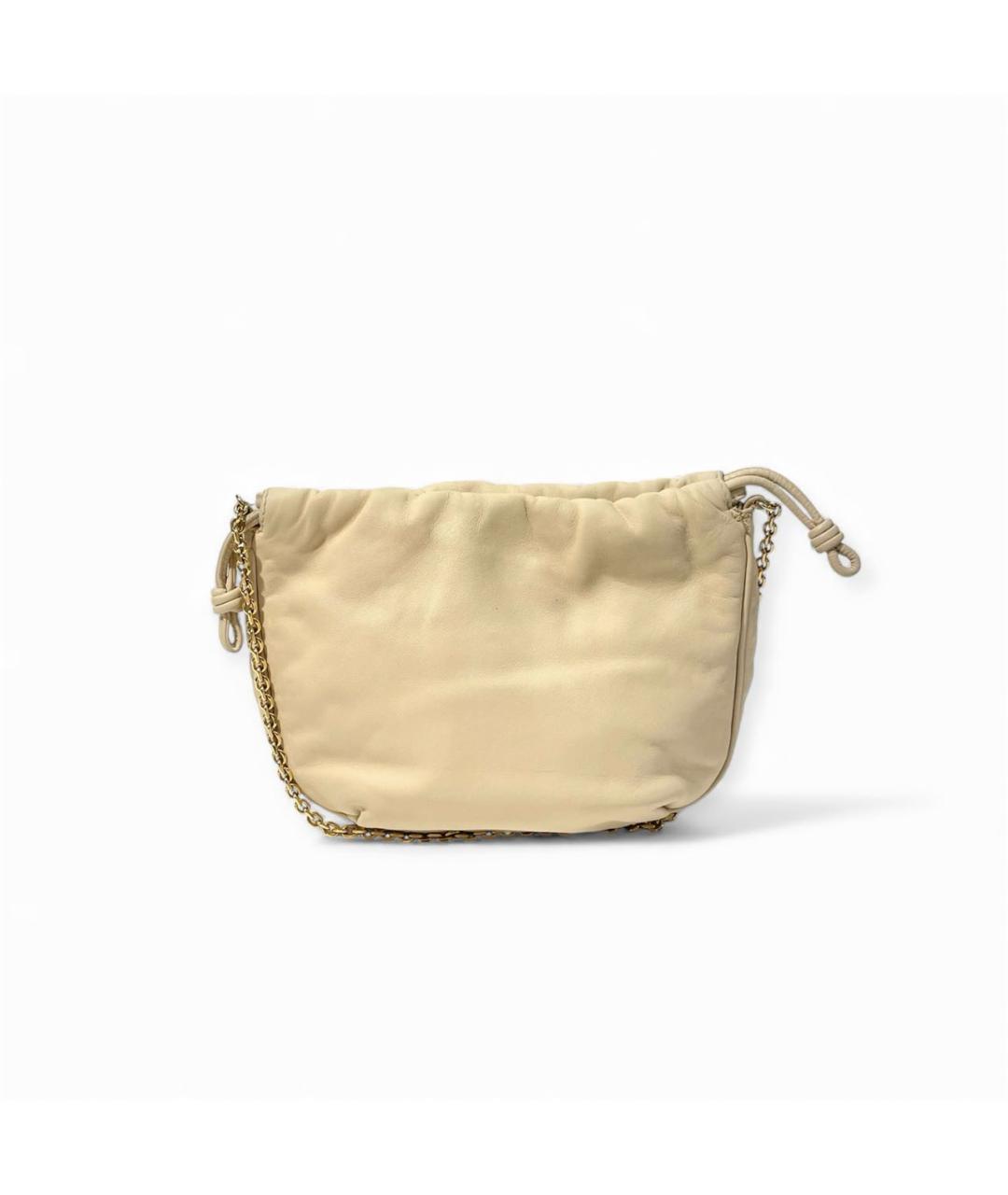 LOEWE Бежевая кожаная сумка через плечо, фото 2