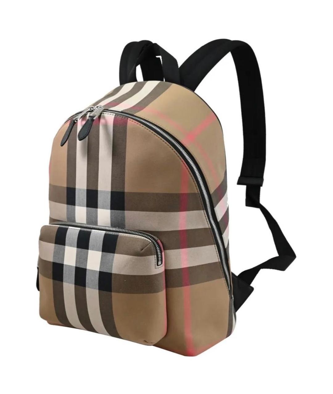 BURBERRY Бежевый тканевый рюкзак, фото 2