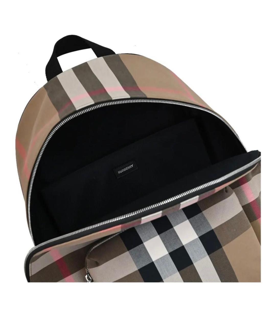 BURBERRY Бежевый тканевый рюкзак, фото 4