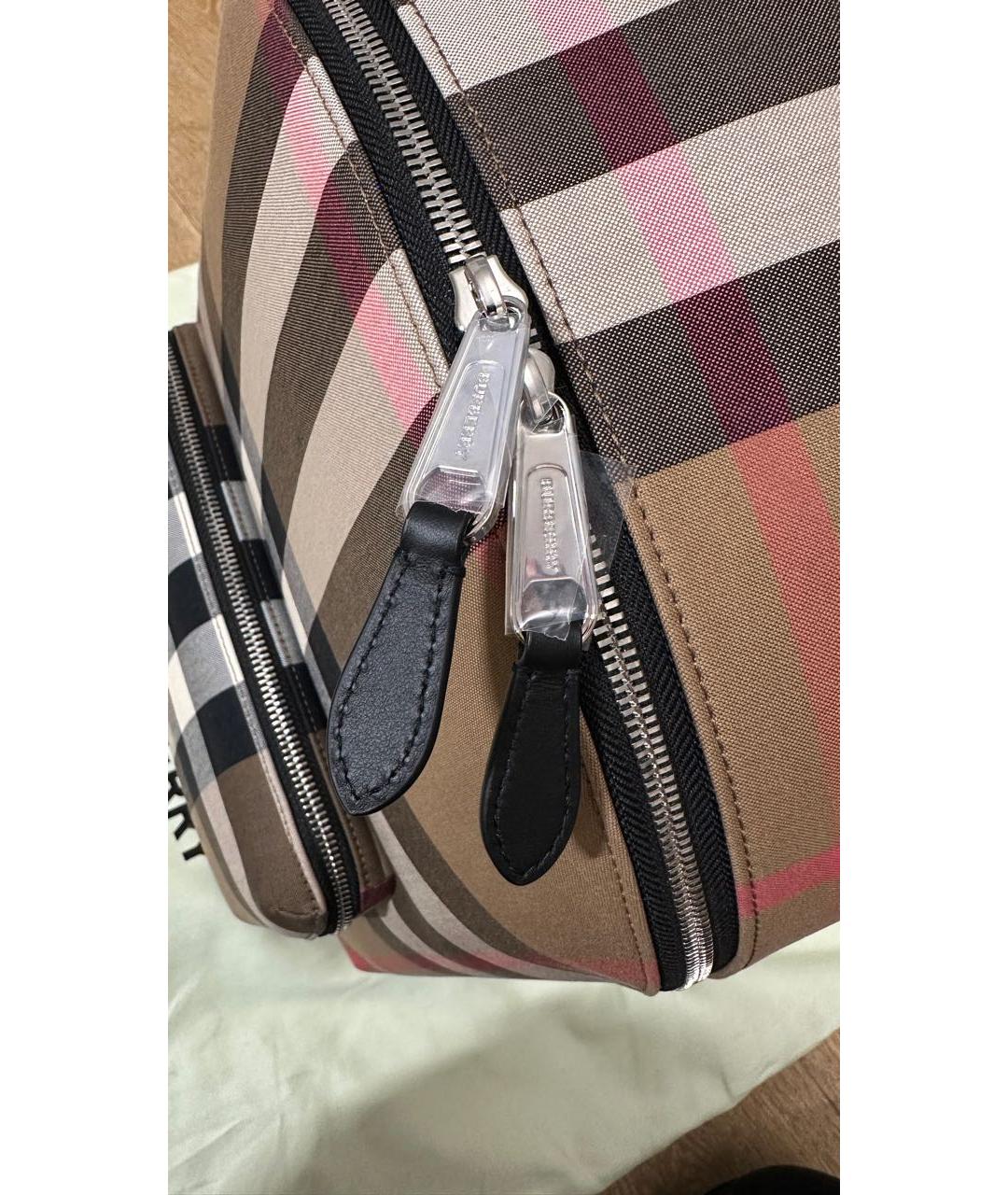 BURBERRY Бежевый тканевый рюкзак, фото 6