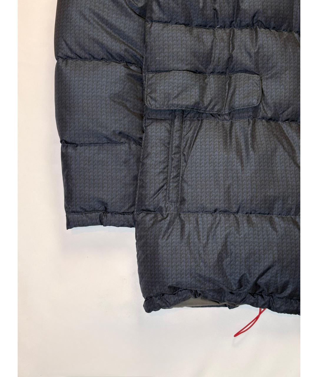 ISAIA Темно-синий полиэстеровый пуховик, фото 6