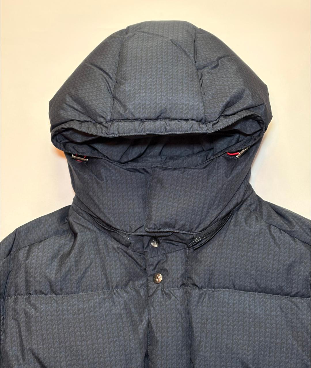 ISAIA Темно-синий полиэстеровый пуховик, фото 7