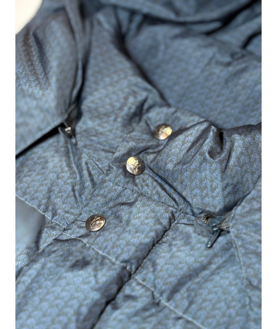 ISAIA Темно-синий полиэстеровый пуховик, фото 8
