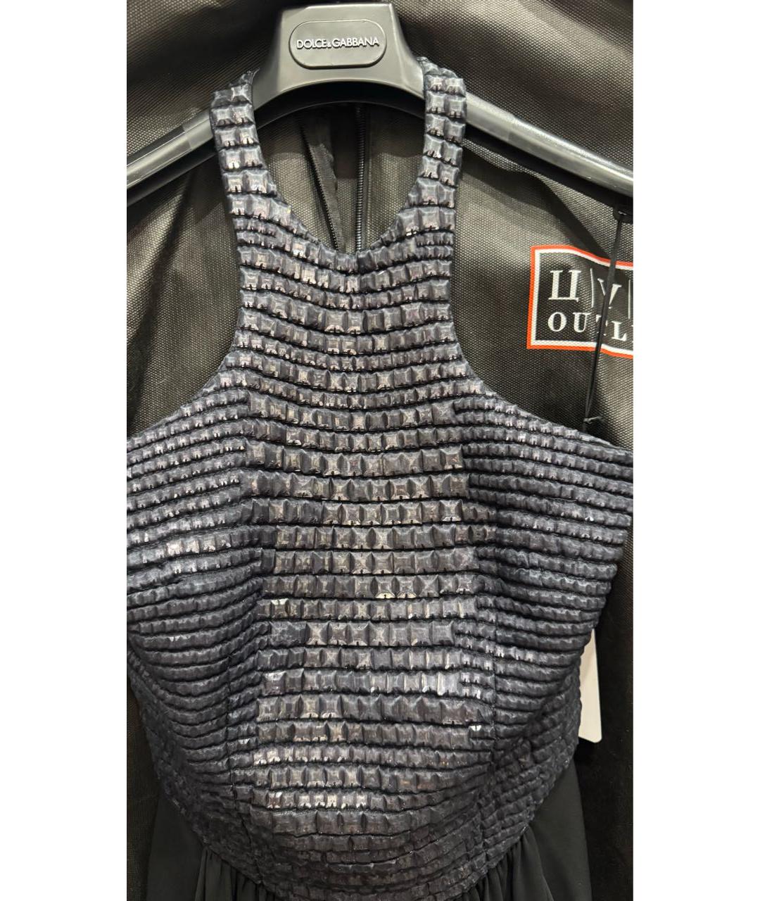 TOM FORD Черное шелковое вечернее платье, фото 4