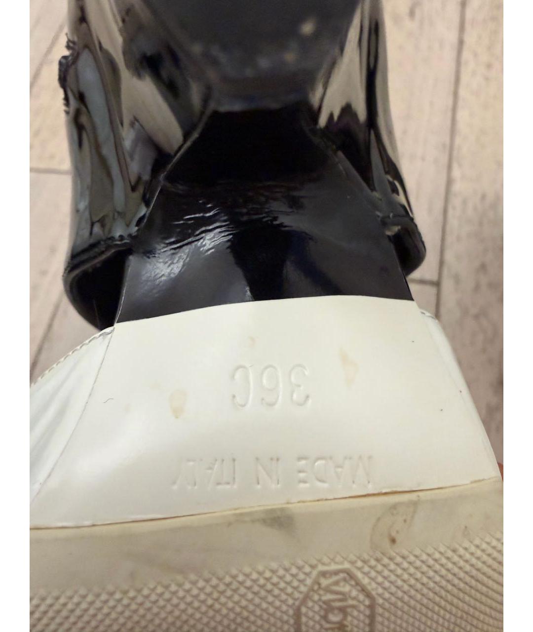 CHANEL Черные туфли из лакированной кожи, фото 6