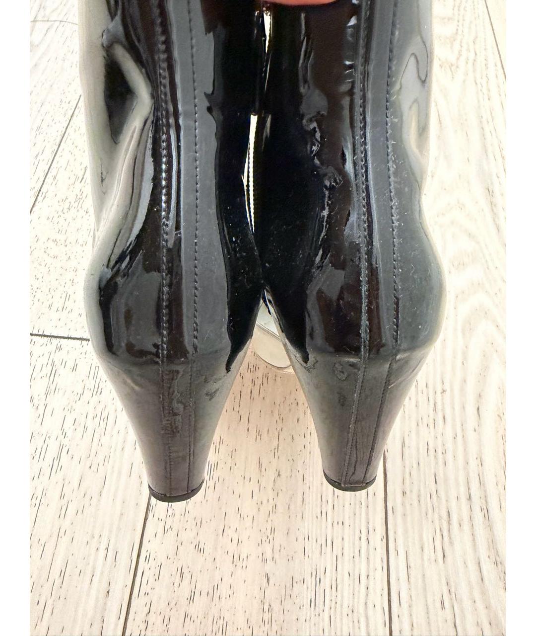 CHANEL Черные туфли из лакированной кожи, фото 3