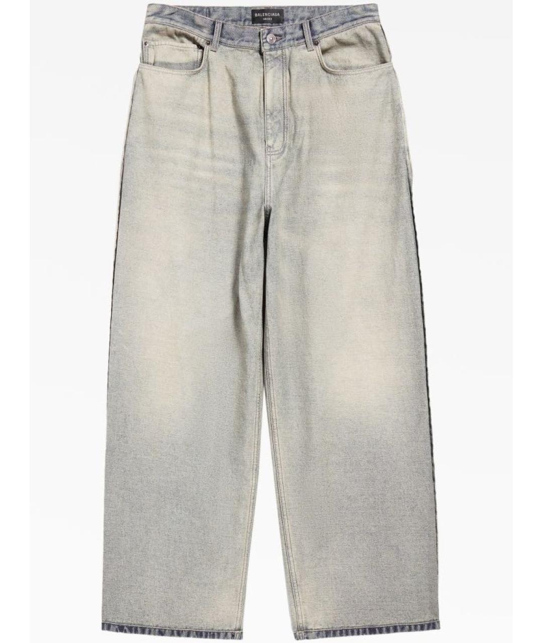 BALENCIAGA Голубые хлопковые джинсы, фото 9