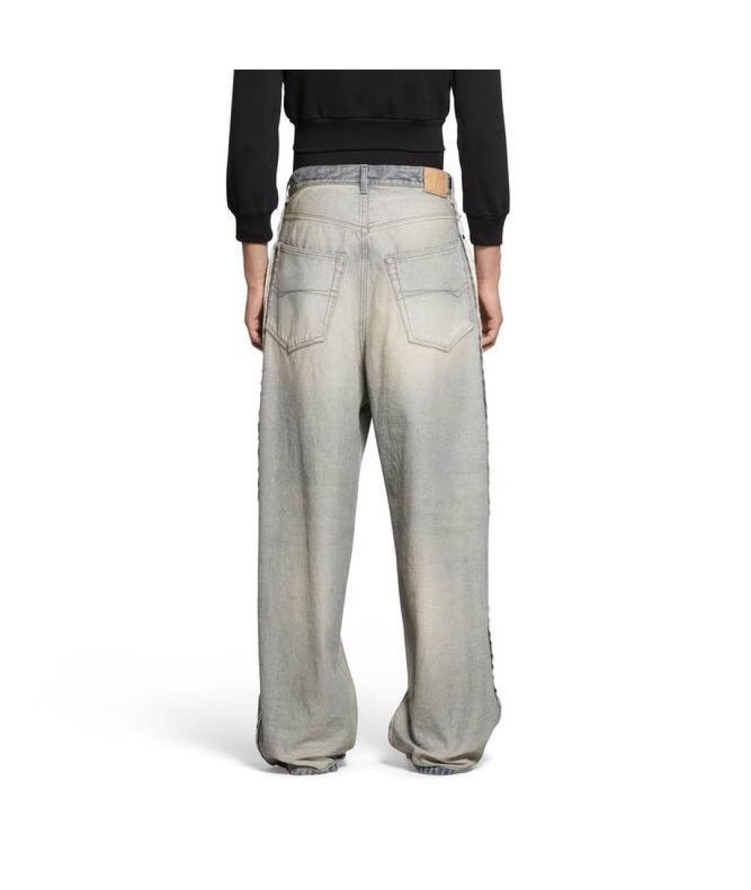 BALENCIAGA Голубые хлопковые джинсы, фото 8