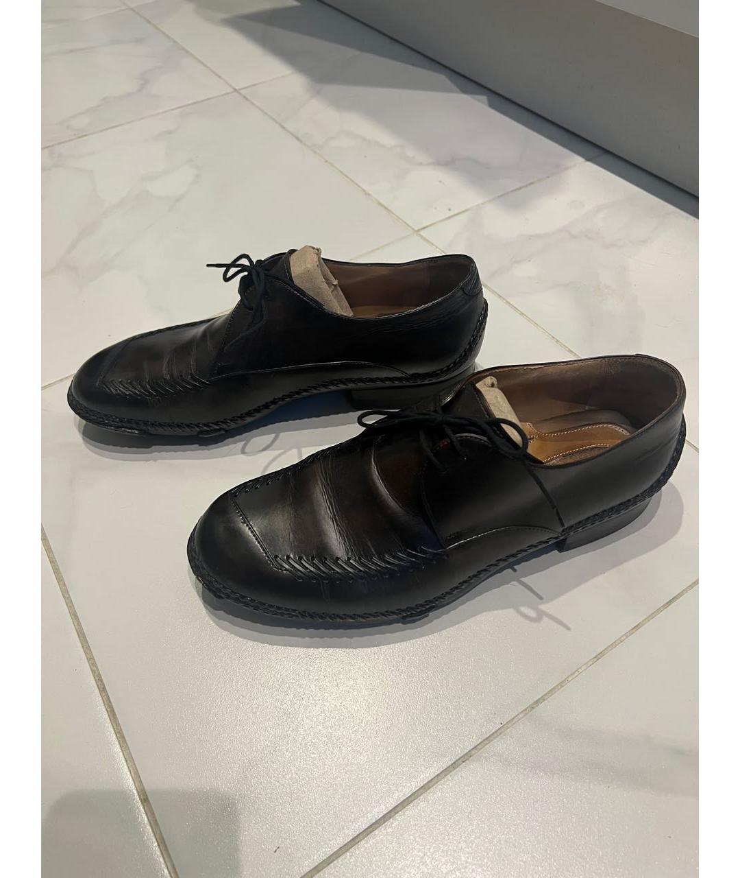 BERLUTI Коричневые кожаные низкие ботинки, фото 2