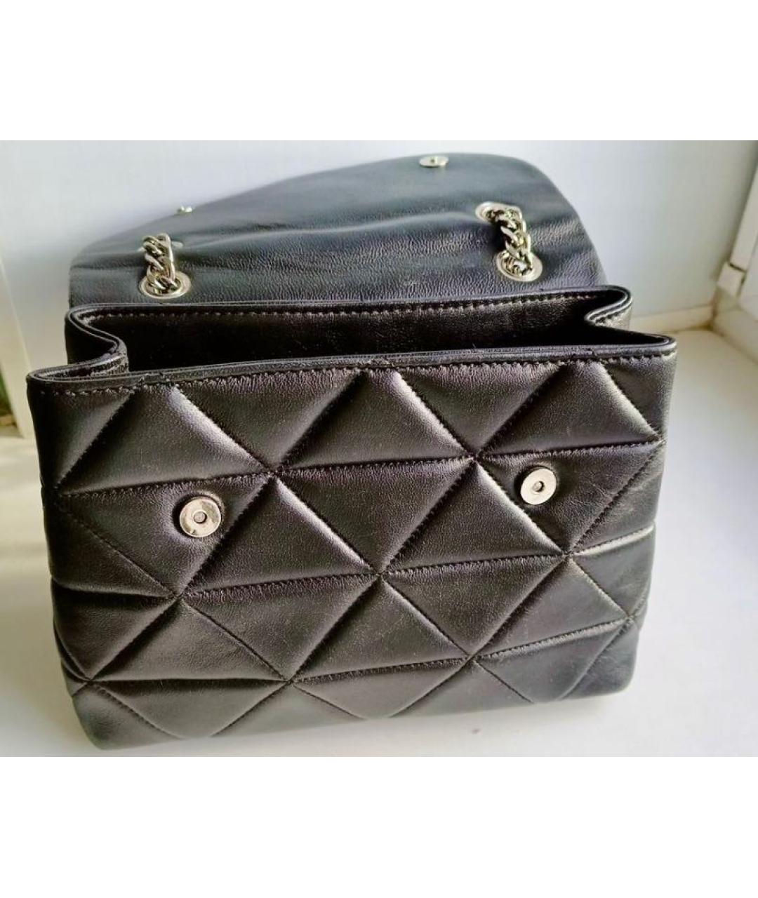 PRADA Черная кожаная сумка через плечо, фото 5