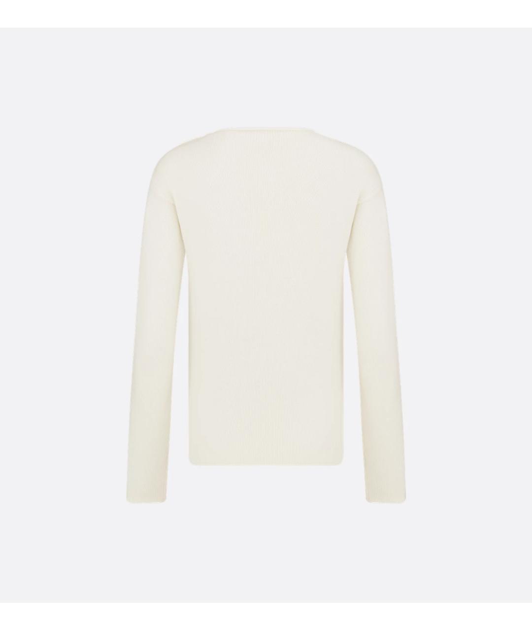 CHRISTIAN DIOR Бежевый кашемировый джемпер / свитер, фото 2