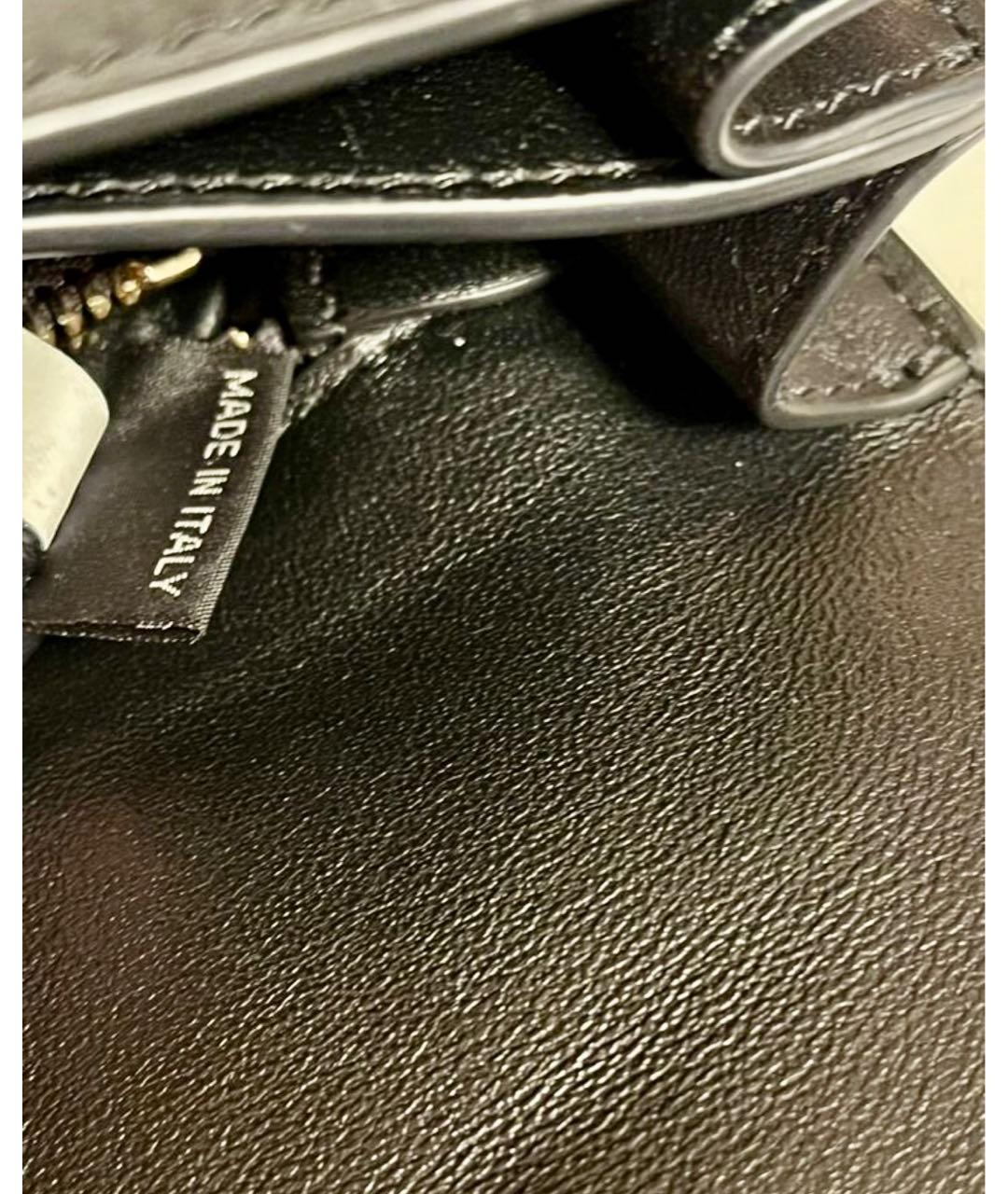 PRADA Черная кожаная сумка через плечо, фото 6