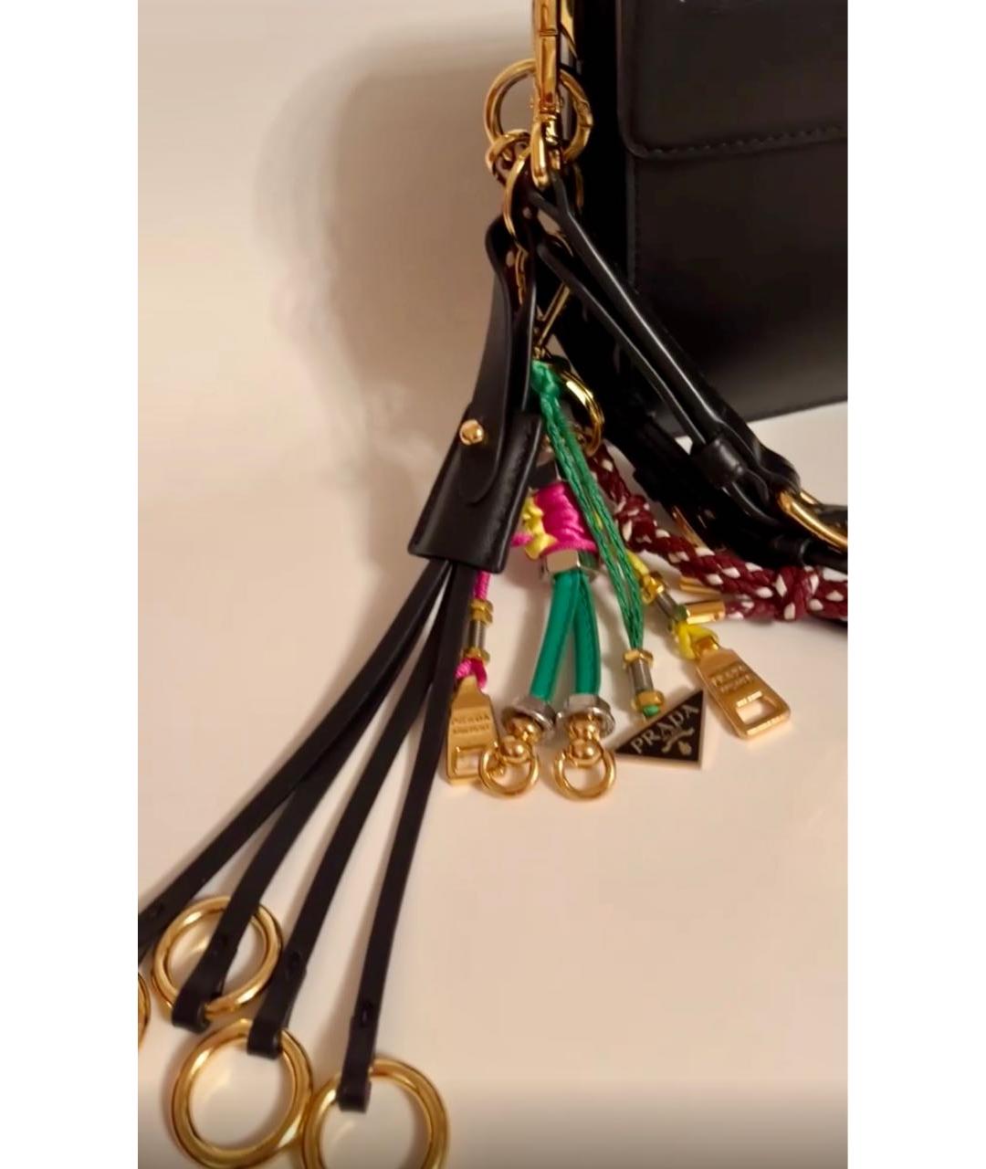 PRADA Черная кожаная сумка через плечо, фото 8