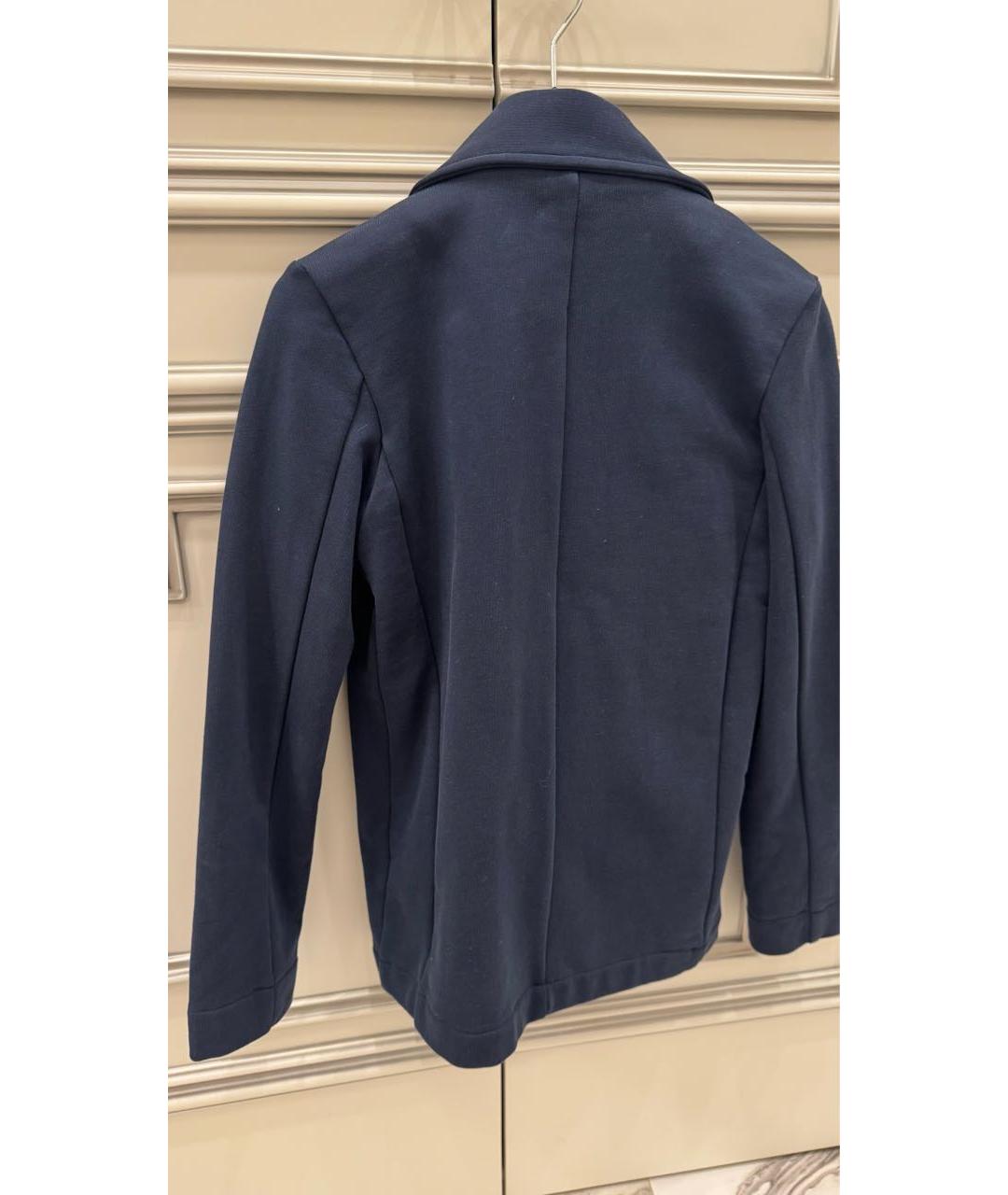 BALMAIN Темно-синий хлопковый жакет / жилет, фото 2