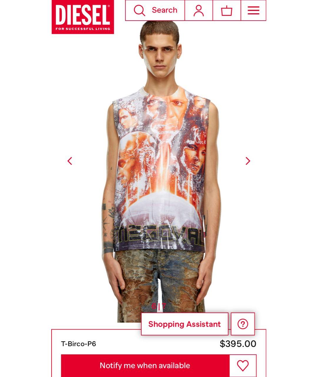 DIESEL Мульти майка, фото 3