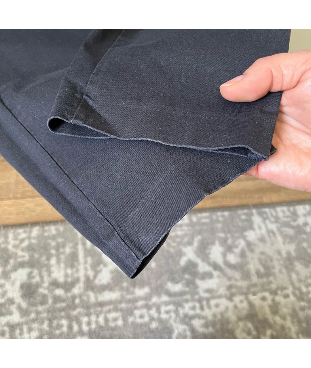 ARMANI JEANS Темно-синие хлопко-эластановые брюки узкие, фото 6