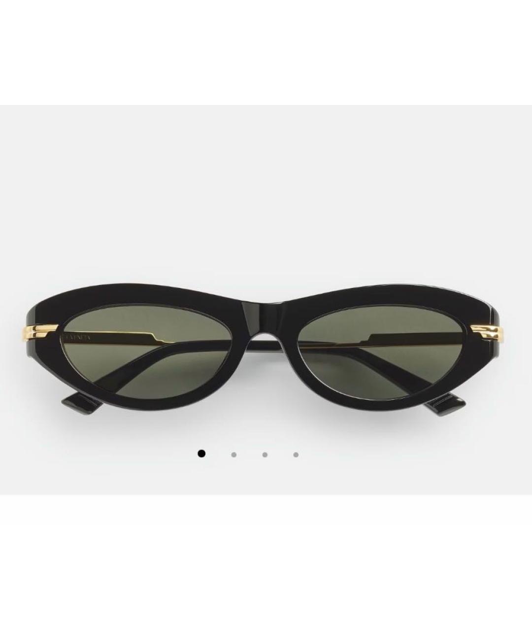 BOTTEGA VENETA Черные пластиковые солнцезащитные очки, фото 4