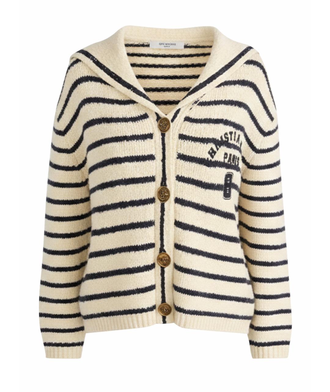 CHRISTIAN DIOR Бежевый хлопковый кардиган, фото 1