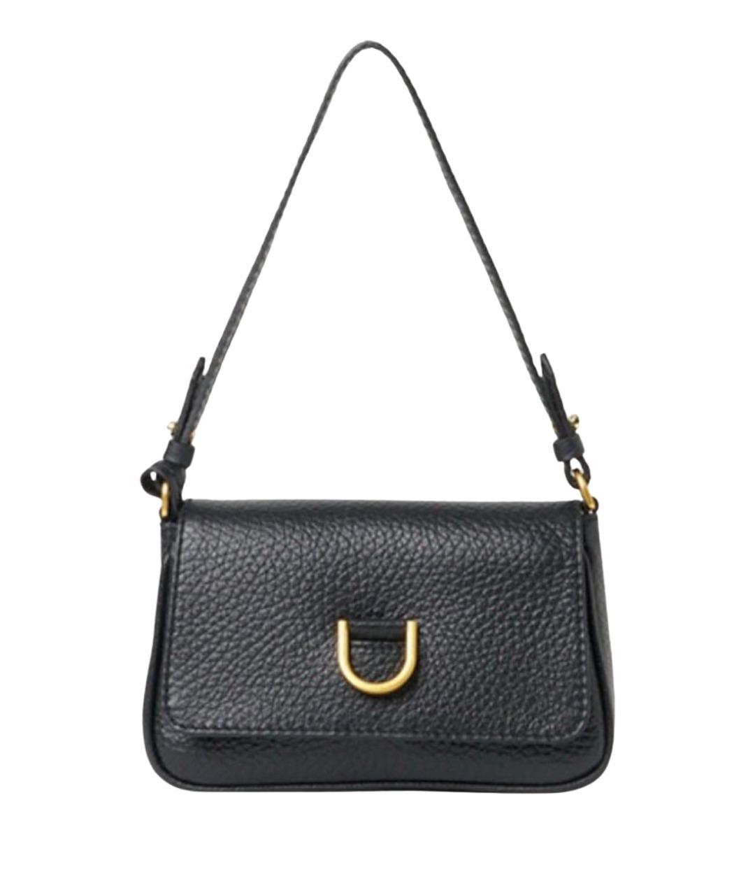 Gianni Chiarini Черная кожаная сумка через плечо, фото 1