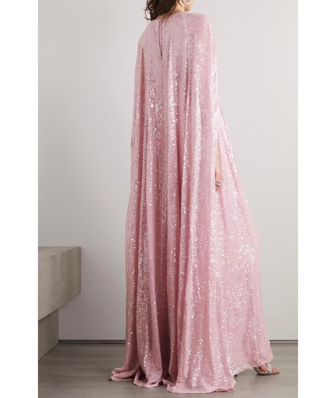 ERDEM Розовое вискозное коктейльное платье, фото 3