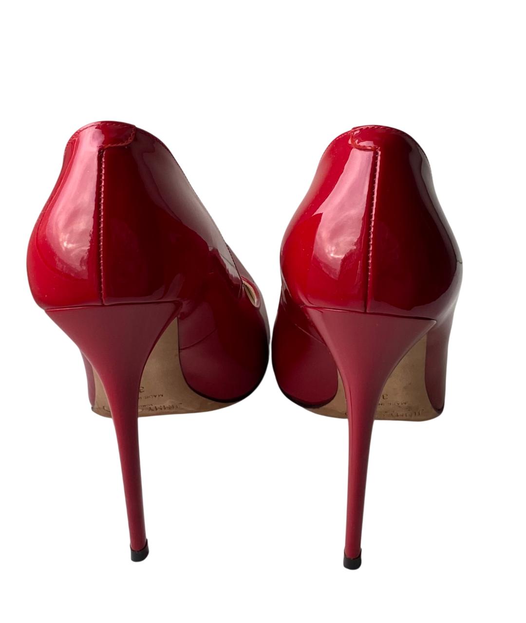 JIMMY CHOO Красные туфли из лакированной кожи, фото 3