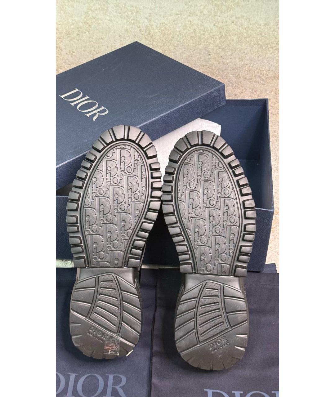 CHRISTIAN DIOR Черные кожаные туфли, фото 5