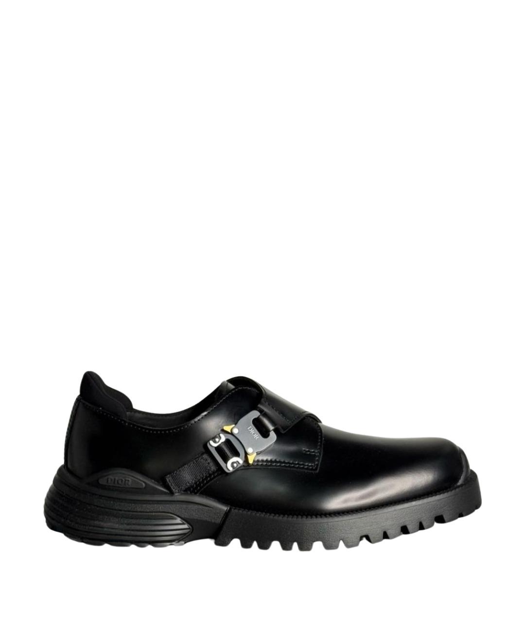 CHRISTIAN DIOR Черные кожаные туфли, фото 1