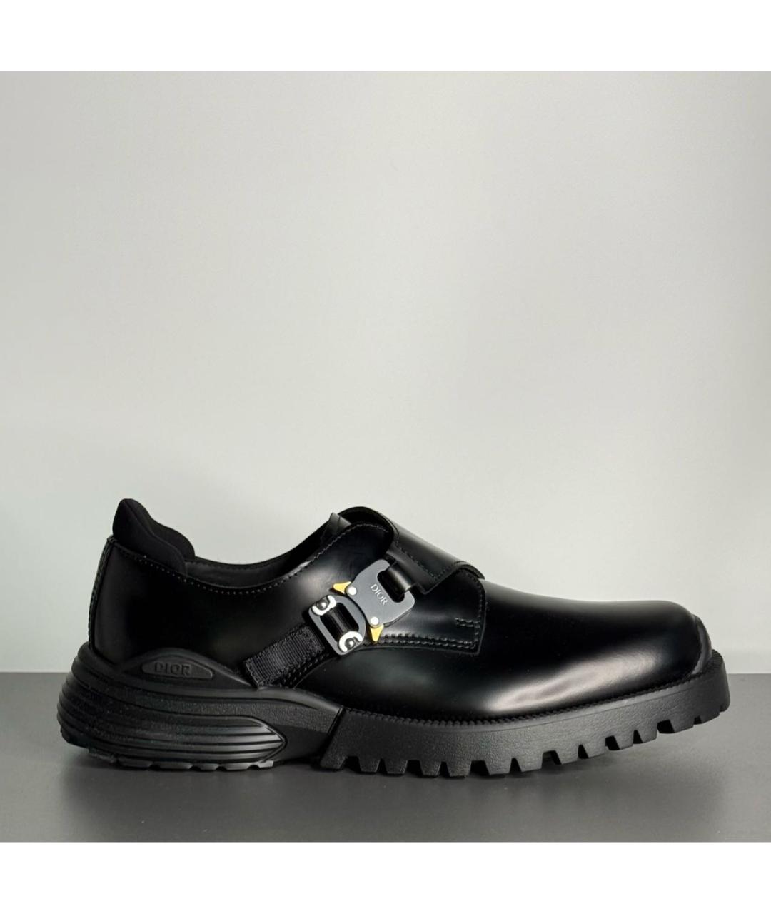 CHRISTIAN DIOR Черные кожаные туфли, фото 8