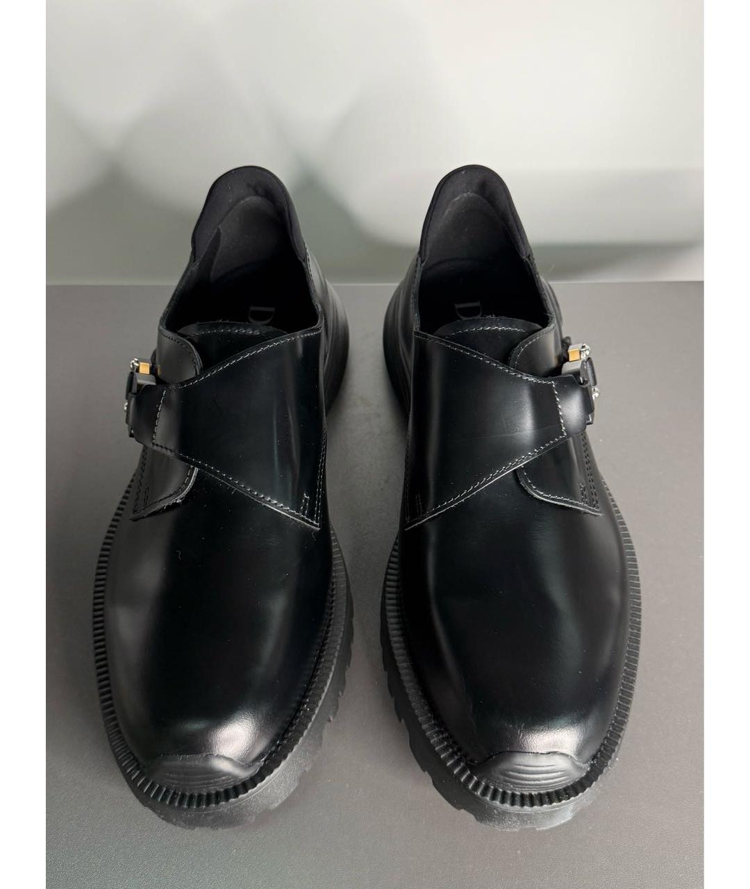 CHRISTIAN DIOR Черные кожаные туфли, фото 2