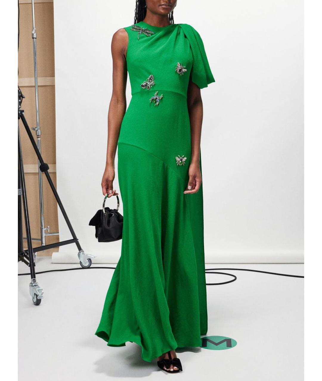 ERDEM Зеленые полиэстеровое коктейльное платье, фото 7