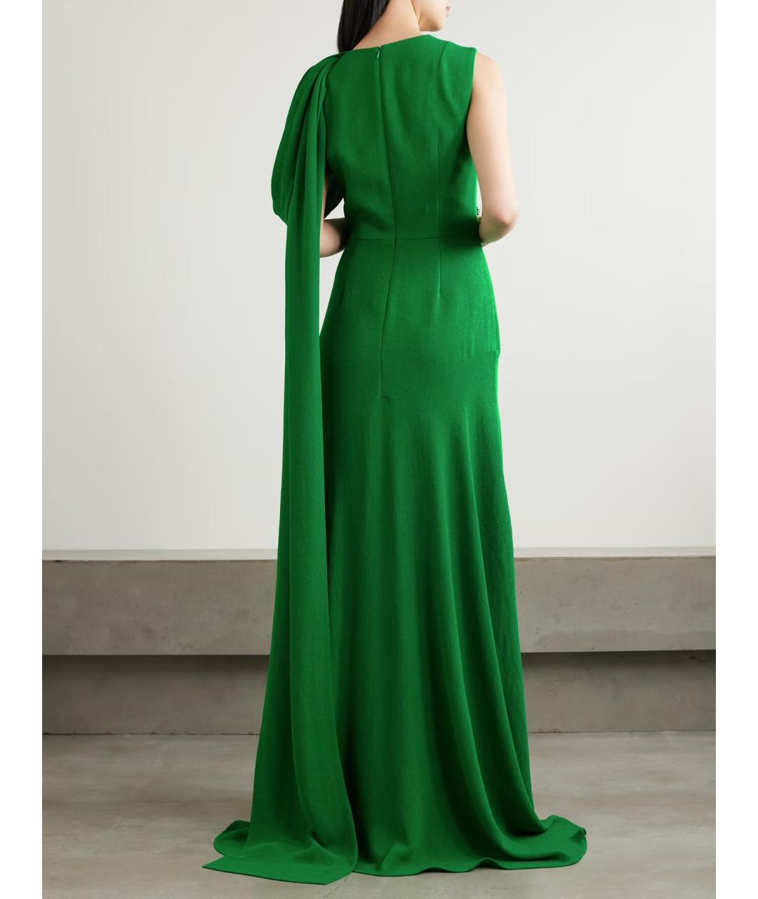 ERDEM Зеленые полиэстеровое коктейльное платье, фото 3