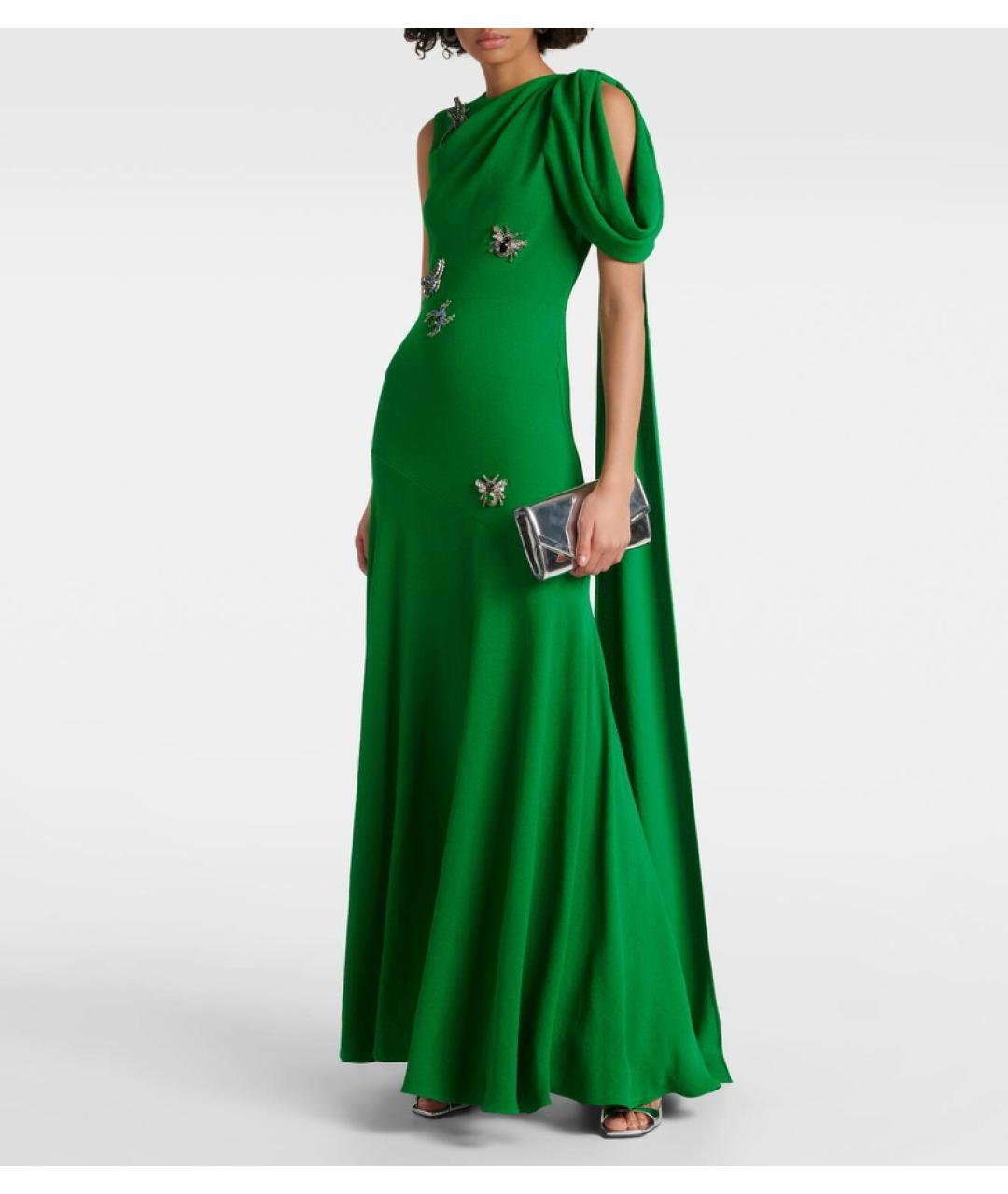 ERDEM Зеленые полиэстеровое коктейльное платье, фото 4