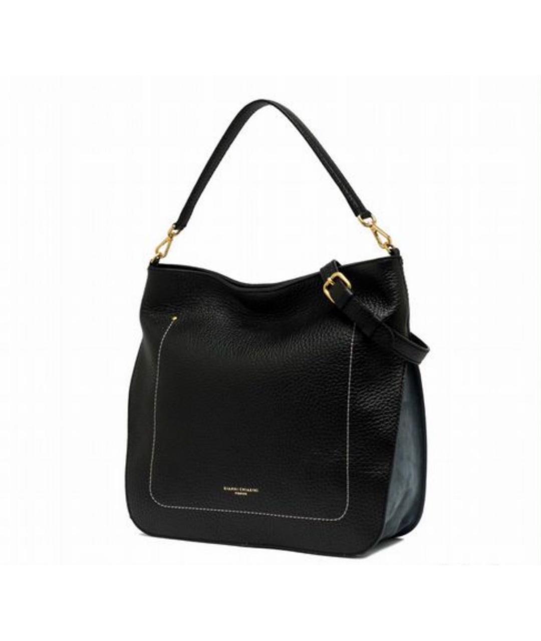 Gianni Chiarini Черная кожаная сумка тоут, фото 1