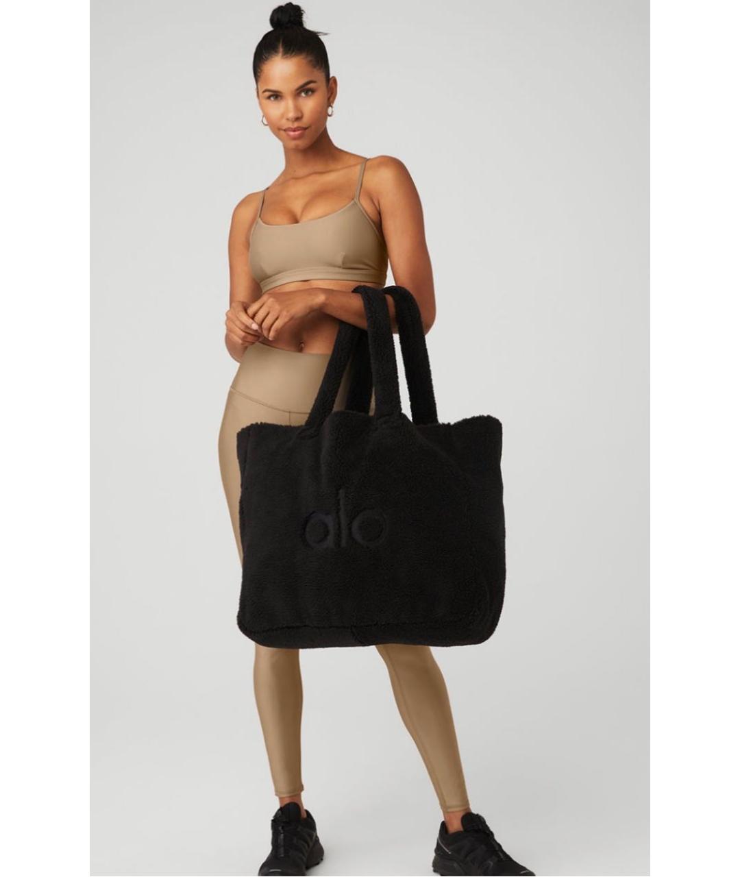ALO YOGA Черная сумка тоут, фото 5