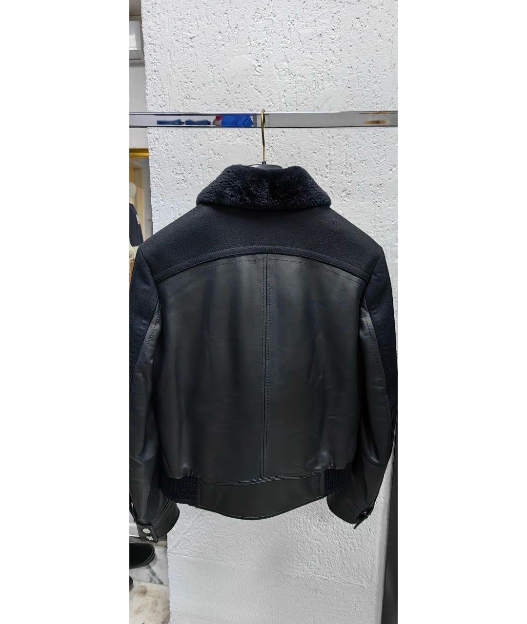 MASSIMO SFORZA Черная кожаная куртка, фото 3