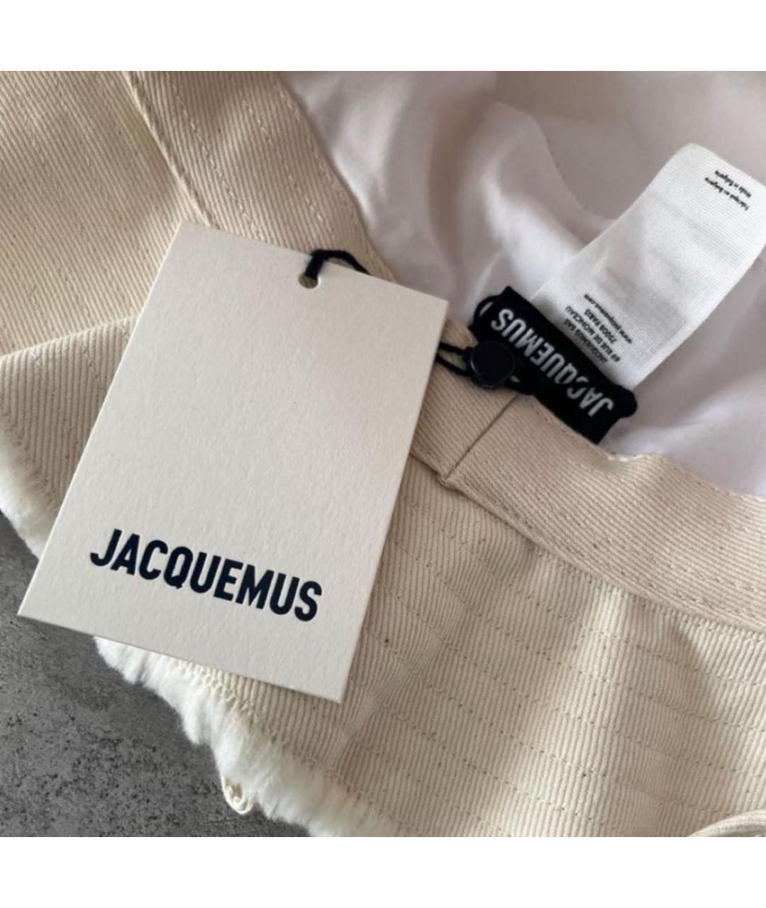 JACQUEMUS Бежевая хлопковая панама, фото 6