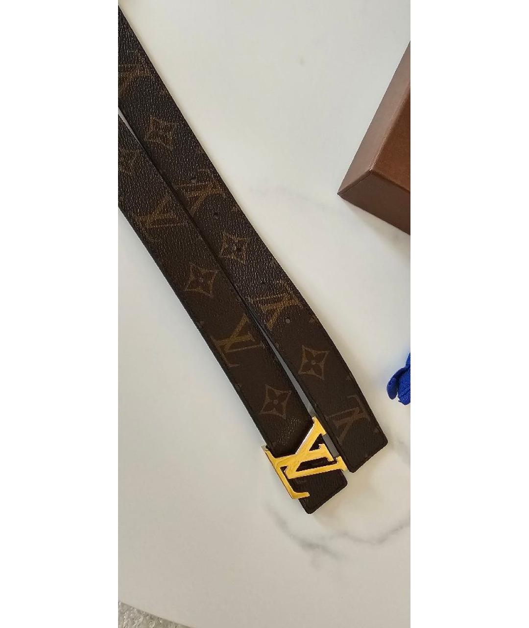 LOUIS VUITTON Коричневый ремень, фото 2