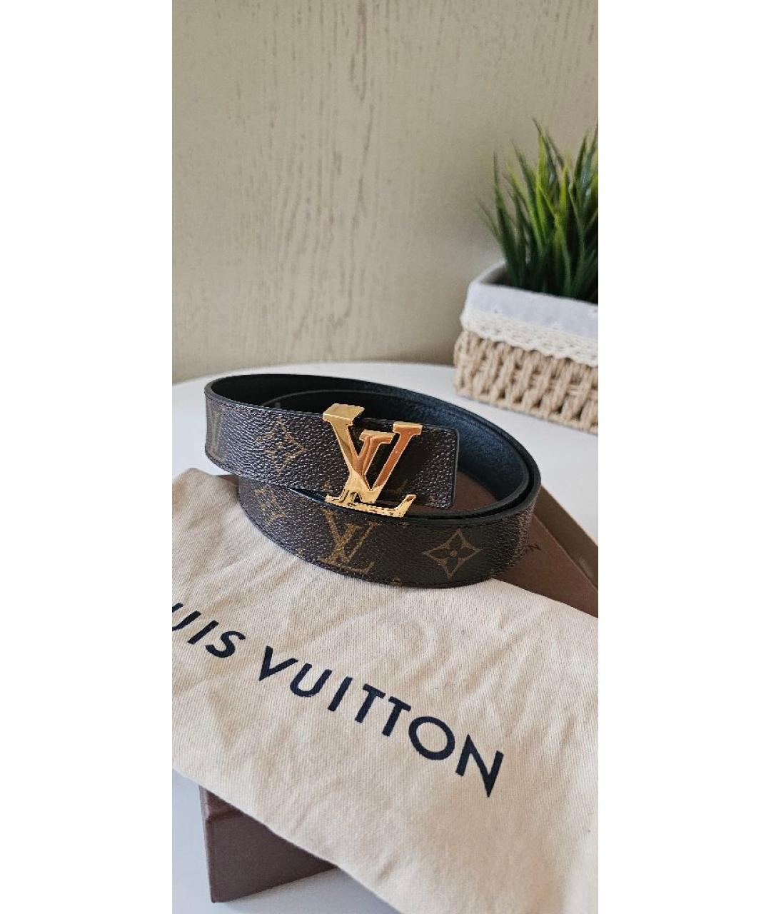 LOUIS VUITTON Коричневый ремень, фото 10