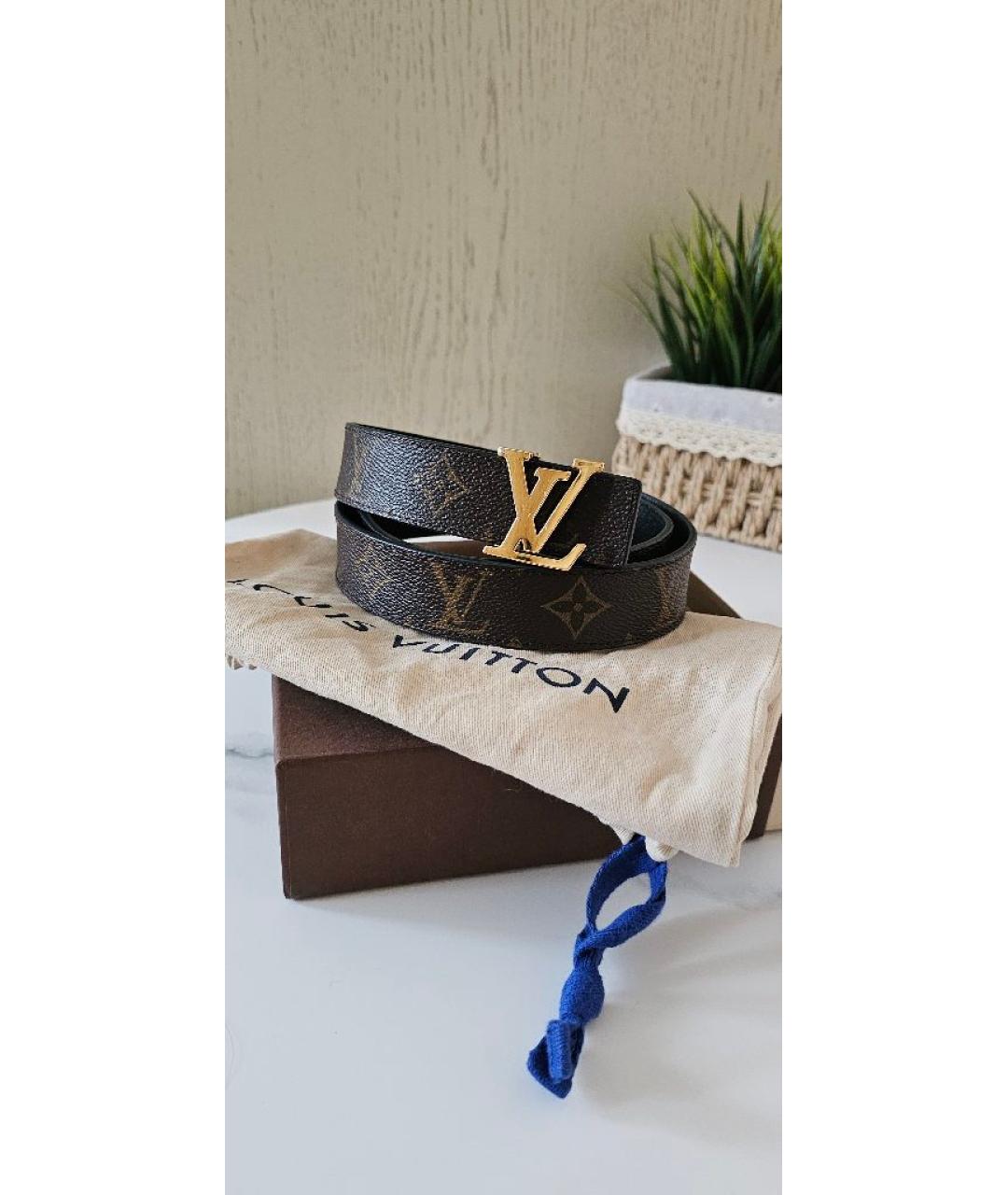 LOUIS VUITTON Коричневый ремень, фото 9