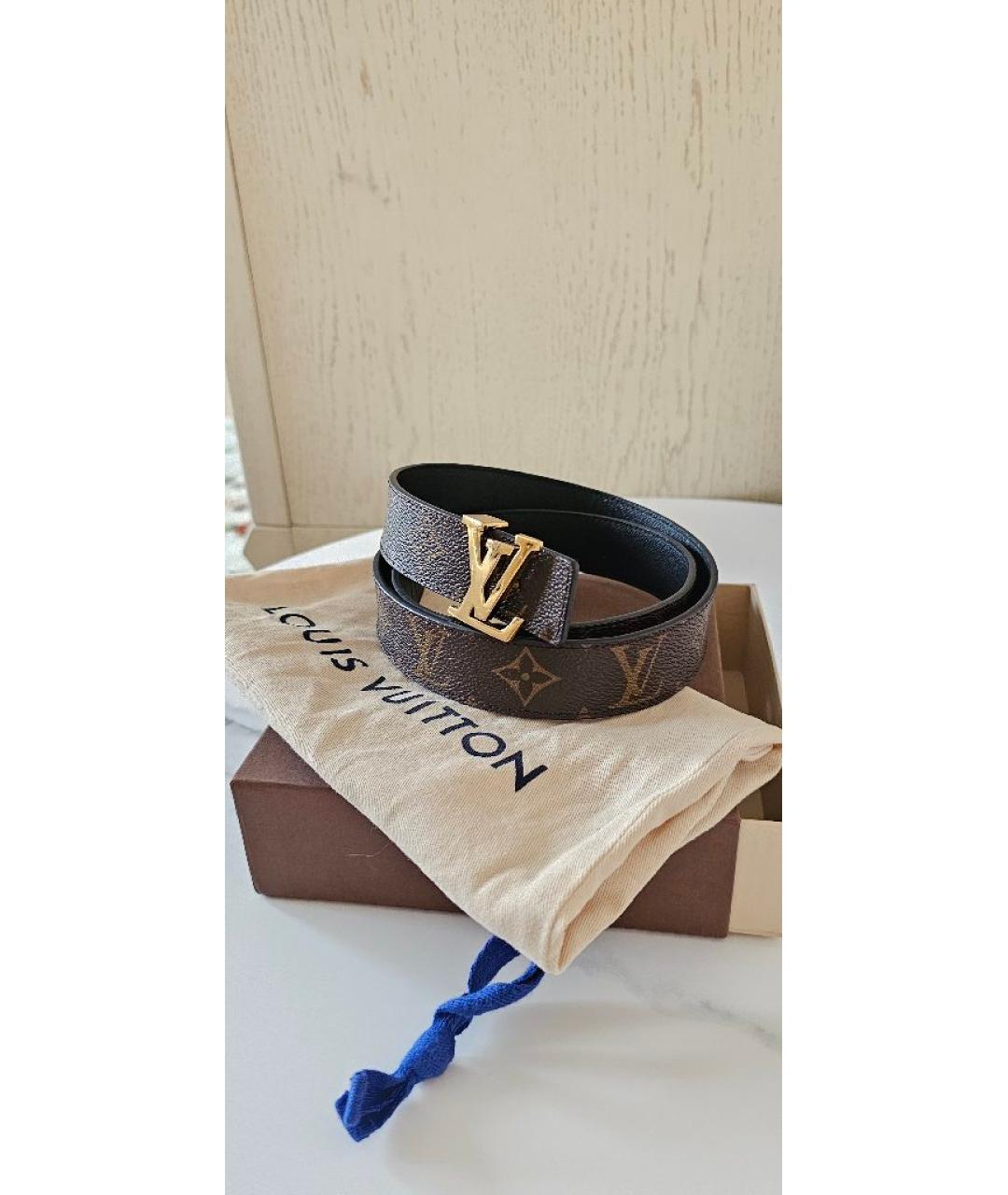 LOUIS VUITTON Коричневый ремень, фото 8