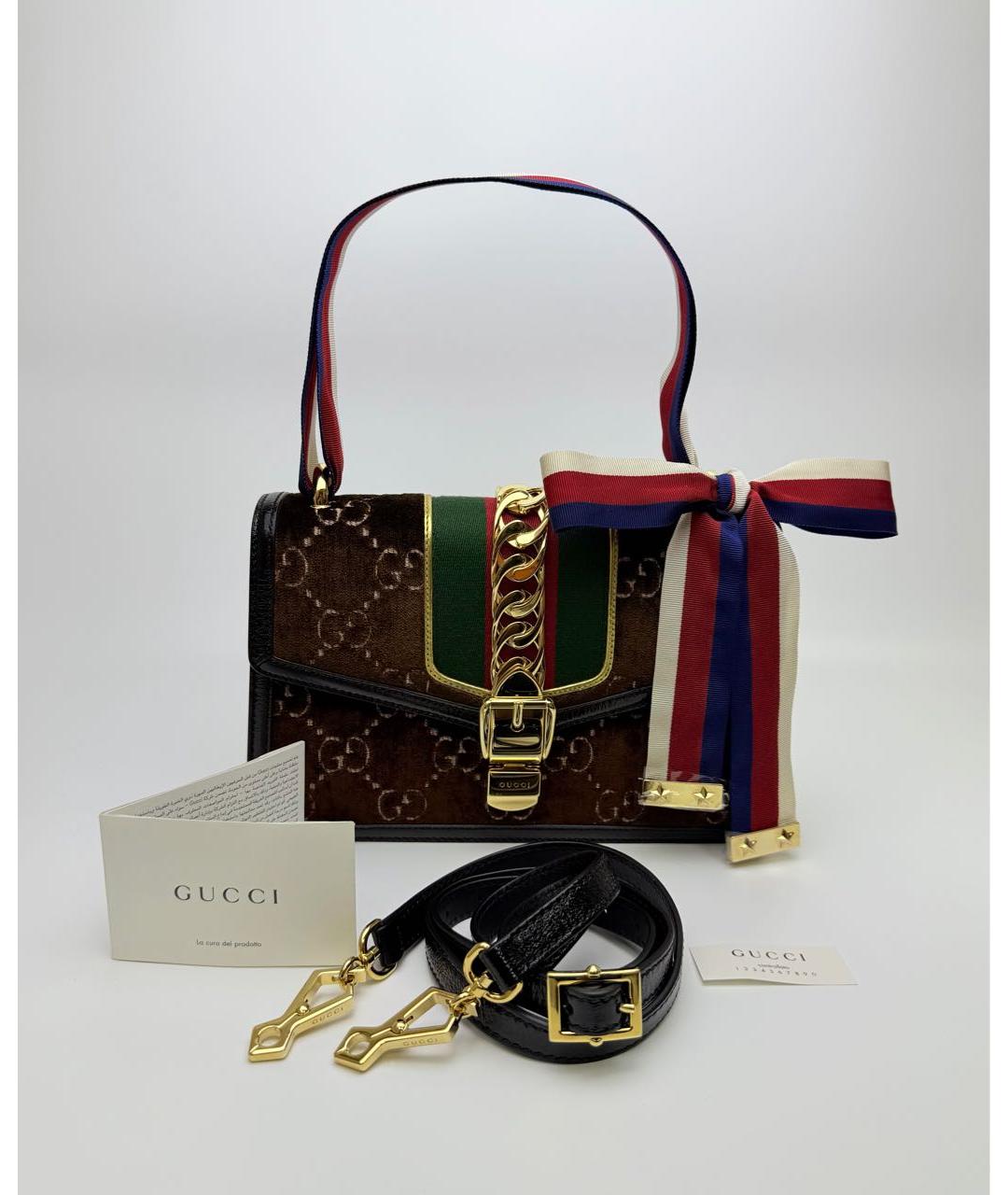 GUCCI Коричневая сумка через плечо, фото 2