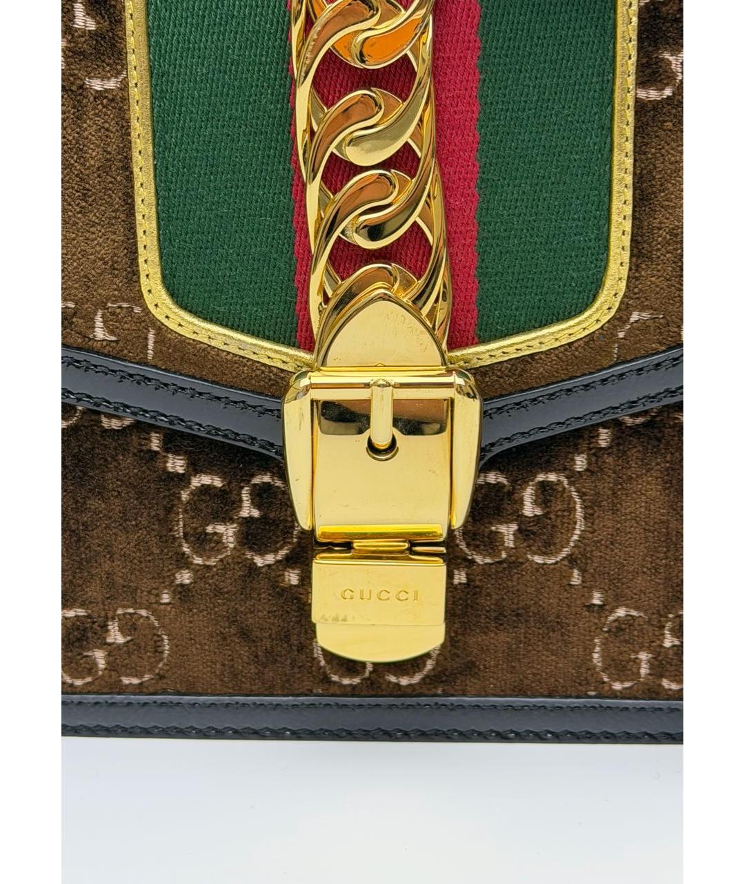 GUCCI Коричневая сумка через плечо, фото 6