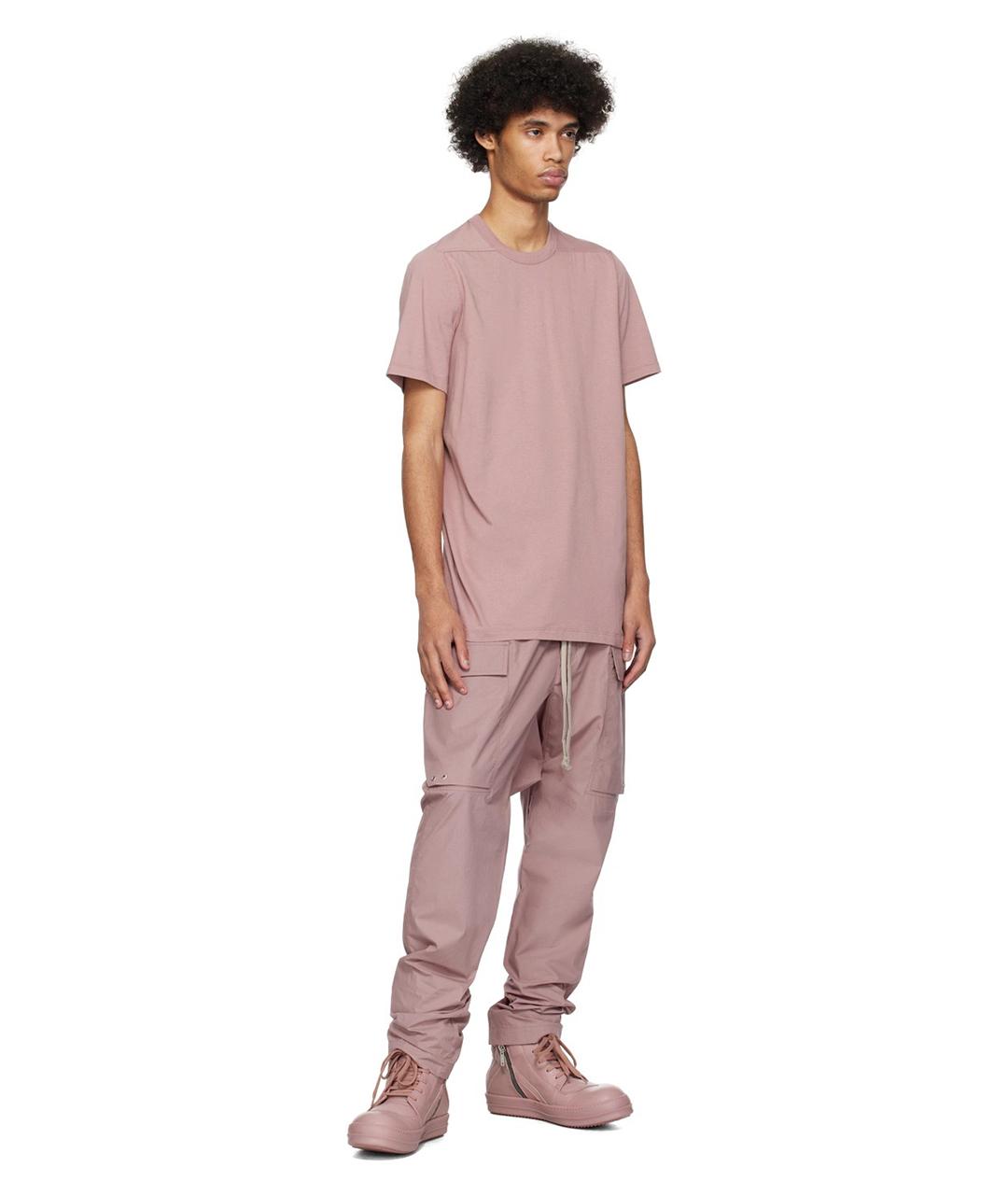 RICK OWENS Розовые кожаные высокие кроссовки / кеды, фото 8