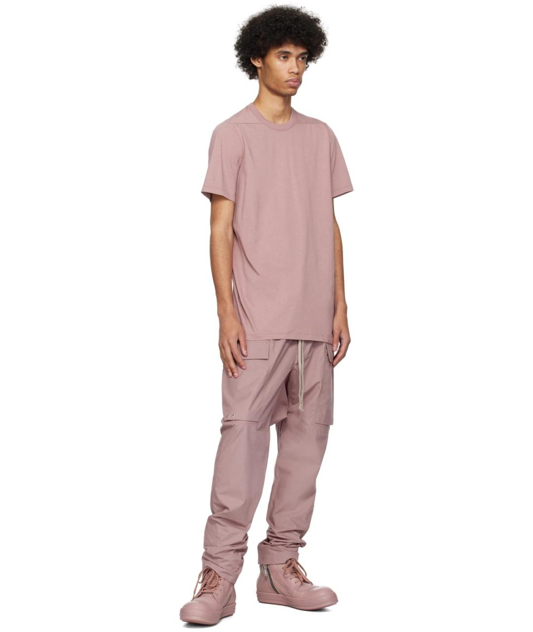 RICK OWENS Розовые кожаные кеды, фото 8