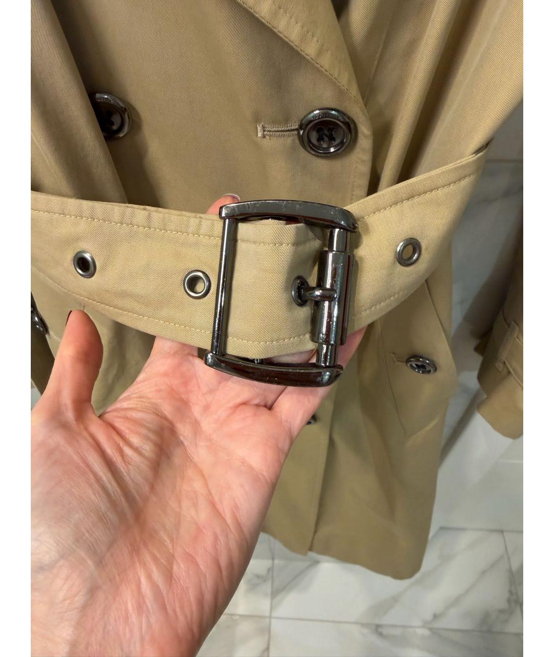 BURBERRY Бежевый хлопковый тренч/плащ, фото 7